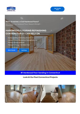 Dustless Hardwood Floors: Expert Hardwood Refinishing In CT