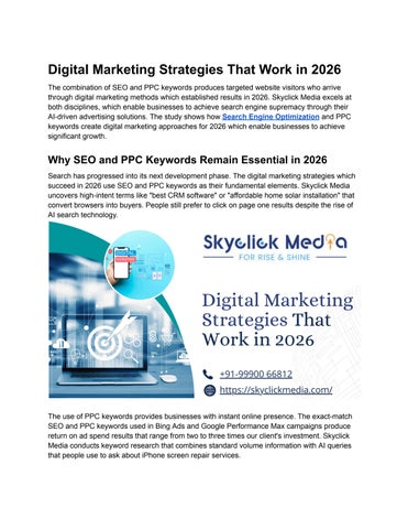 Digital Marketing Strategies That Work in 2026