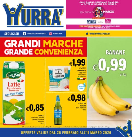 Volantino Hurrà (26 febbraio - 11 marzo 2026)