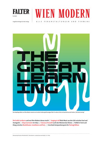 FALTER Beilage Wien Modern 2025