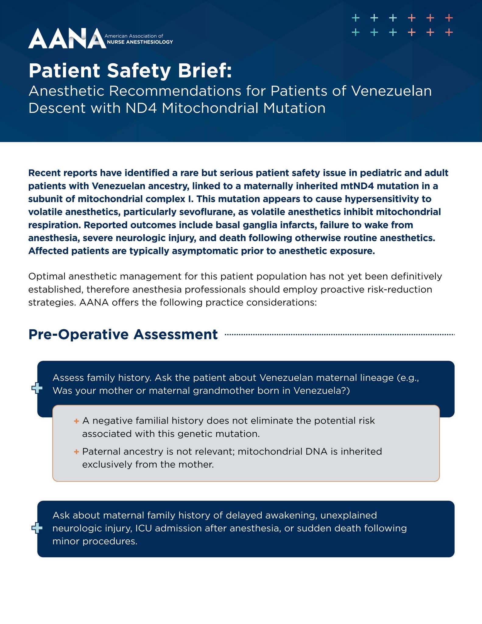 Patient Safety Brief - Recommendations for Patients of Venezuelan