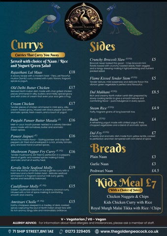 The Golden Peacock – Authentic North Indian Restaurant in Brighton