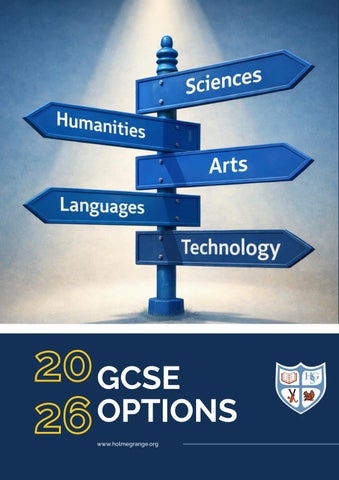 GCSE OPTIONS 2026 BOOKLET