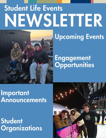 Student Life Events Newsletter 2.24.26