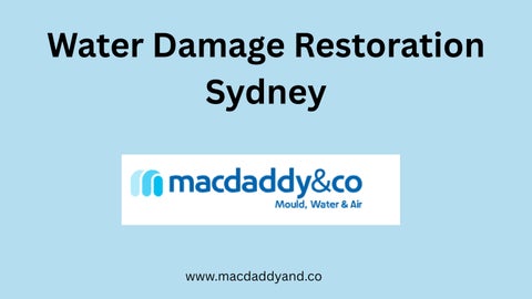 Water Damage Restoration Sydney