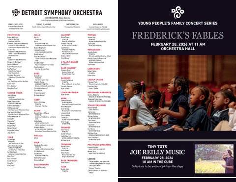 Young People's Family Concert Series - Frederick's Fables - February 28, 2026