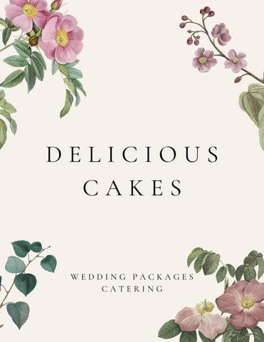 Delicious Cakes Package and Catering