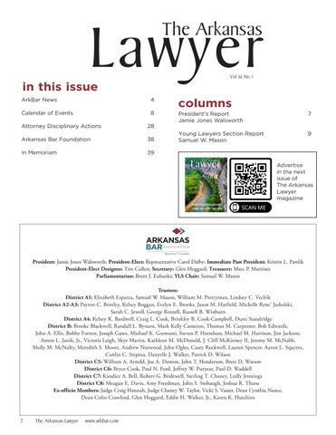 The Arkansas Lawyer 冬季 2026 第 4 页