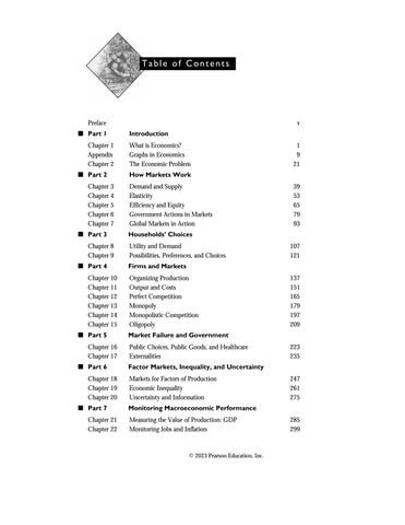 Solution Manual for Economics, 14th Edition by Michael Parkin