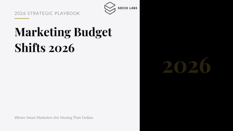 Marketing Budget Shifts 2026: Where to Move Your Dollars