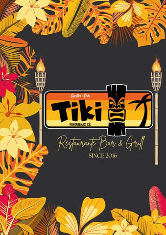 Menu Restaurante TIKI GASTRO PUB