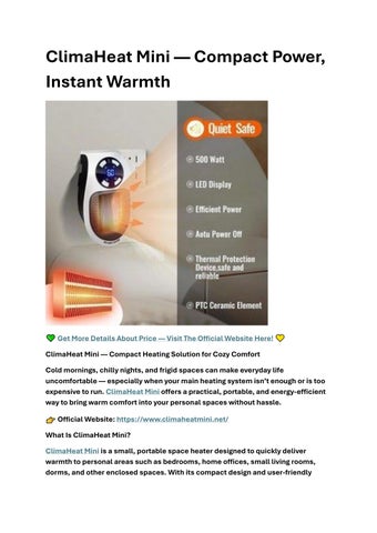 ClimaHeat Mini 