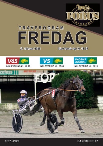 Forus Travbane fredag 27. februar 2026