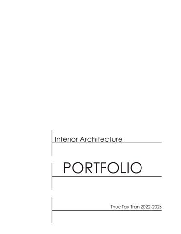 Thuc Tran Interior Architecture Portfolio
