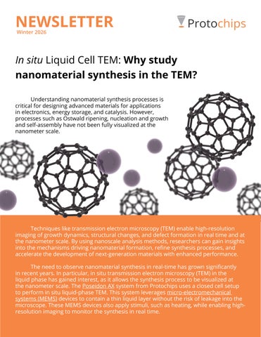Protochips Newsletter Winter 2026