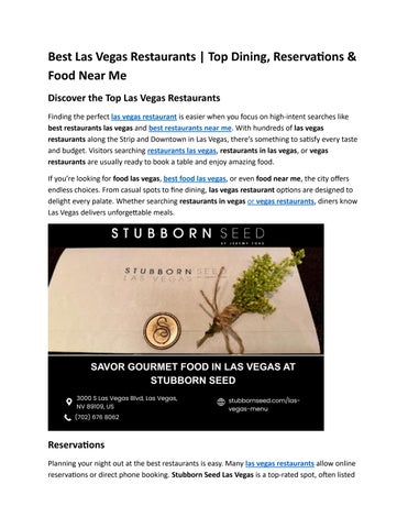 Top Dining, Reservations & Food Near Me