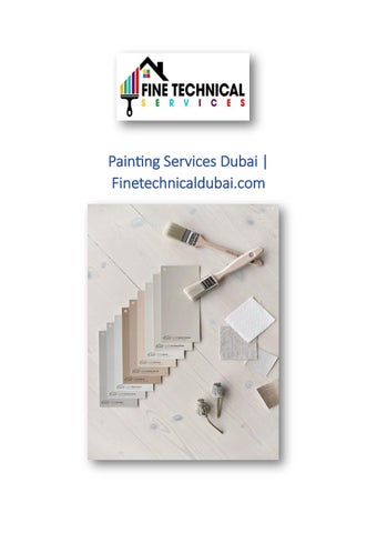 Painting Services Dubai | Finetechnicaldubai.com