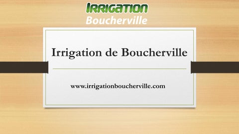 Irrigation de Boucherville