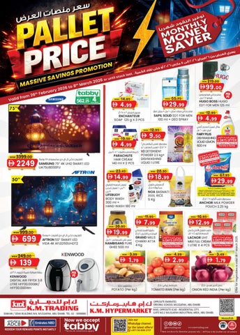 PALLET PRICE_ 26TH FEBRUARY 2026_K.M.Trading Mussafah Edition - K.M. TRADING