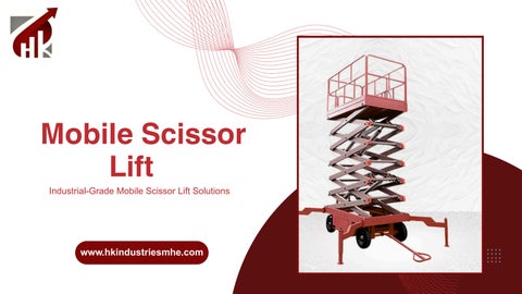 Mobile Scissor Lift Manufacturers in India