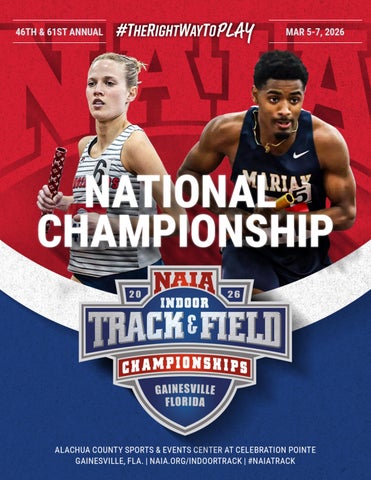 2026 Indoor Track & Field program