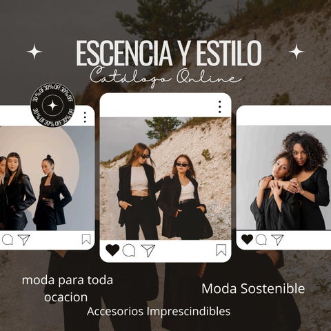 Post de Instagram Promoción Ropa Elegante Fotográfico Negro y Blanco