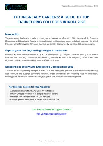  top engineering colleges in India 2026