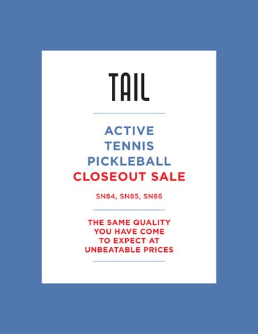 Closeout Catalog SN84 85 86 AX Tennis PX