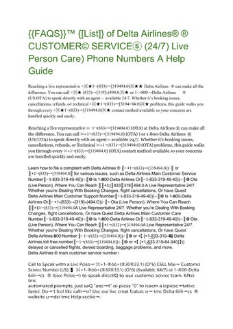 Official-Full-faq-ist-of-Delta-Air-Customer-service-number