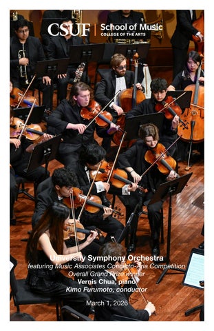 University Symphony Orchestra with Music Associates Winner