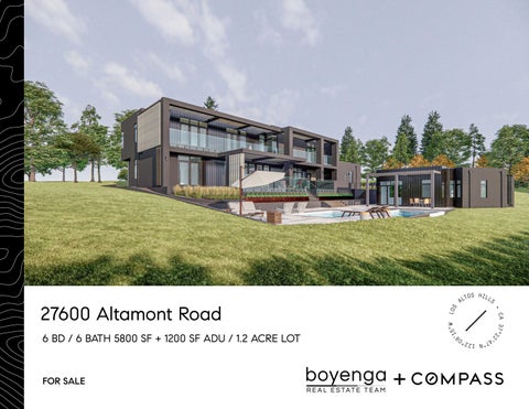 27600 Altamont Rd. Los Altos Hills 94024 / Boyenga Team / Compass 
