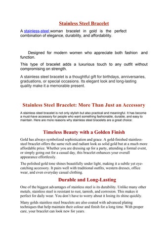 Stainless Steel Bracelet