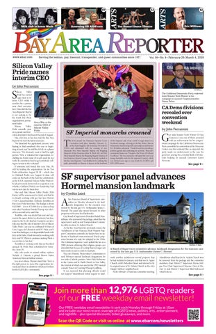 February 26, 2026 edition of the Bay Area Reporter