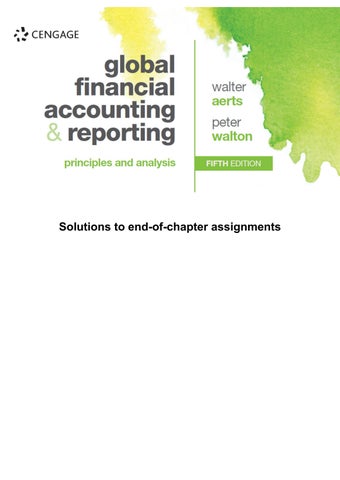 Solution Manual For Global Financial Accounting and Reporting, 5th Edition by Walter Aerts, Peter Wa
