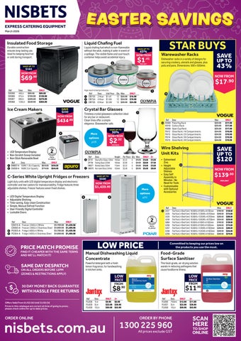 Nisbets Easter Savings 2026