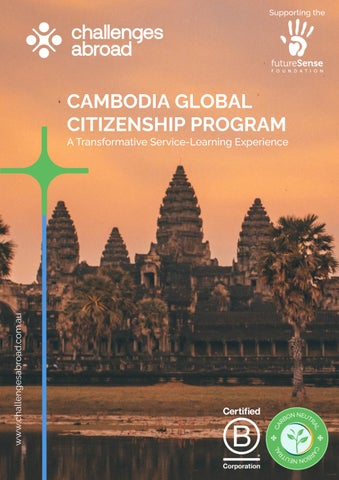 Program Itinerary: Cambodia Global Citizenship Program