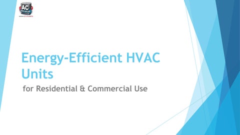 Energy-Efficient HVAC Units
