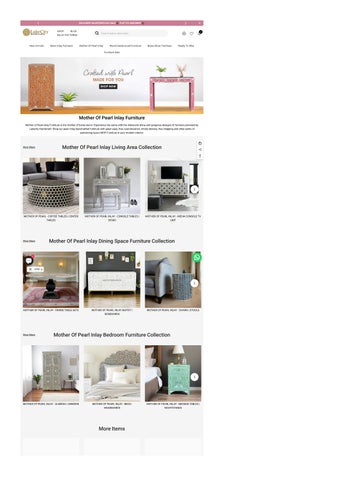Premium Mother of Pearl Furniture by Lakecity Handicrafts