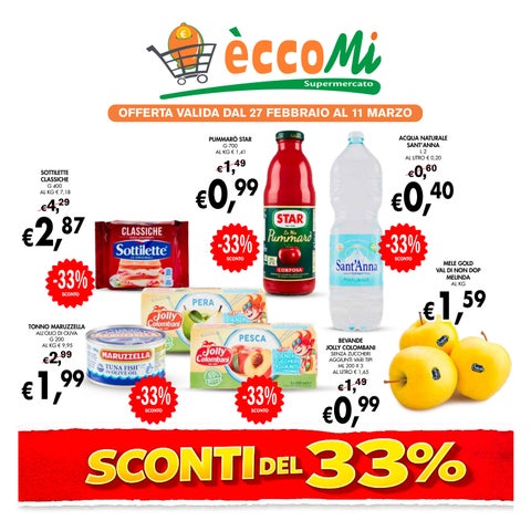Promozione dal 27 febbraio all'11 marzo