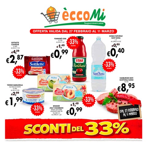 Promozione dal 27 febbraio all'11 marzo