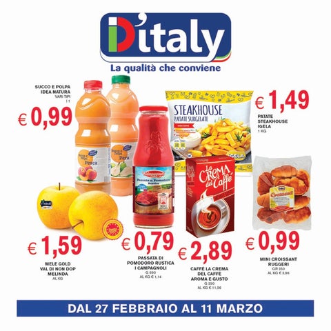 Promozione dal 27 febbraio all'11 marzo
