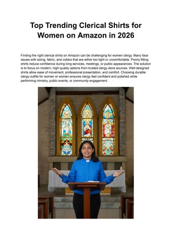 Top Trending Clerical Shirts for Women on Amazon in 2026