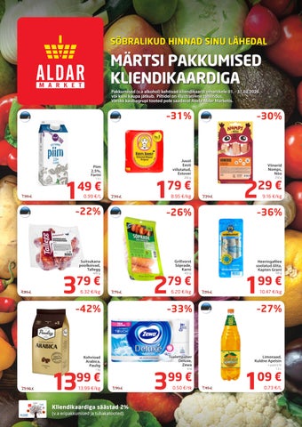 Aldar Market märts 2026 hindadeta