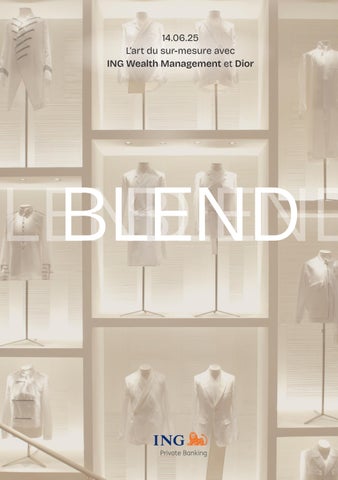 BLEND - L’art du sur-mesure