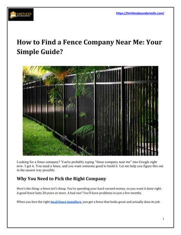 How to Find a Fence Company Near Me Your Simple Guide (1)