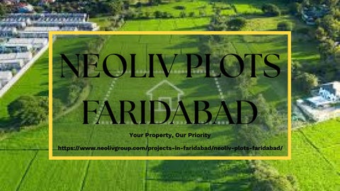 Neoliv Plots Faridabad – Exclusive Plot Project