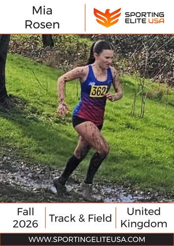 Mia Rosen Sporting CV