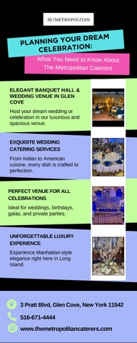 Discover The Metropolitan Caterers – Premier Glen Cove Banquet Hall & Catering Services