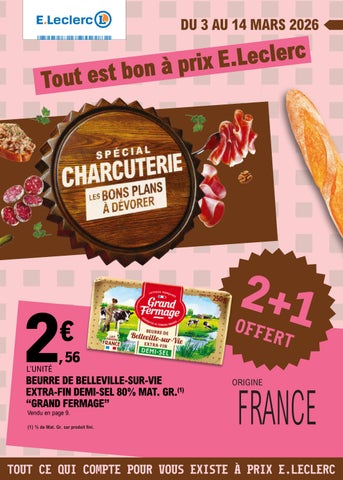 Catalogue Leclerc Pont l'Abbé du 3 au 14/03