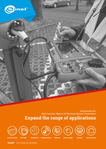 Accessories for Sonel MPI/MRP/PVM series meters